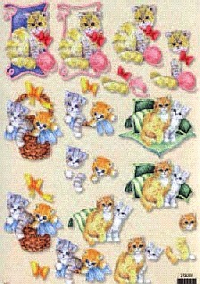Sonderposten 3D - Schneidebogen, Katzenkinder